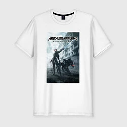 Мужская slim-футболка Metal Gear Rising Revengeance - poster