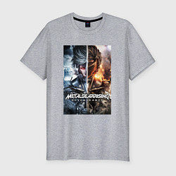 Мужская slim-футболка Metal Gear Rising - Revengeance