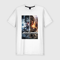 Мужская slim-футболка Metal Gear Rising - Revengeance