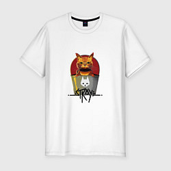 Футболка slim-fit Stray - Cat, цвет: белый