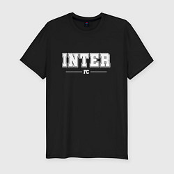 Футболка slim-fit Inter football club классика, цвет: черный