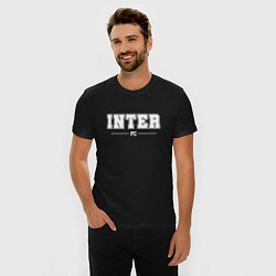 Футболка slim-fit Inter football club классика, цвет: черный — фото 2