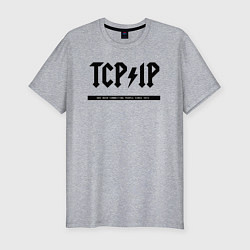 Мужская slim-футболка TCPIP Connecting people since 1972