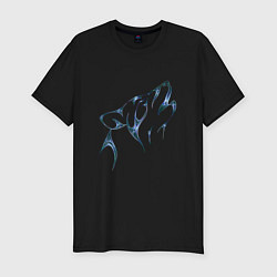 Футболка slim-fit Песня волчьего духа, цвет: черный