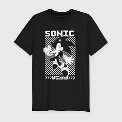 Мужская slim-футболка Sonic - game