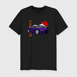Мужская slim-футболка Mitsubishi eclipse 4g Retro Japanese