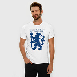 Футболка slim-fit FC Chelsea Lion, цвет: белый — фото 2