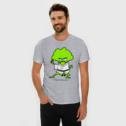 Футболка slim-fit Choppin Brocco Lee, цвет: меланж — фото 2