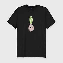 Футболка slim-fit Маленькая луковка, цвет: черный