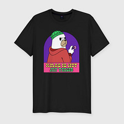 Футболка slim-fit Xmas is not my thing, цвет: черный