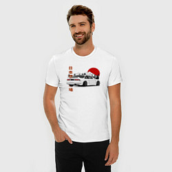 Футболка slim-fit Nissan Silvia S14 Sr20 Japan Car, цвет: белый — фото 2