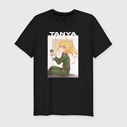 Футболка slim-fit Таня с игрушкой, цвет: черный