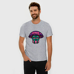 Футболка slim-fit MF Doom Mushroom, цвет: меланж — фото 2