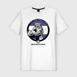 Футболка slim-fit Krav-maga tiger emblem, цвет: белый