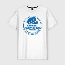 Футболка slim-fit United krav maga force, цвет: белый
