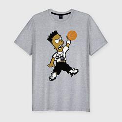 Футболка slim-fit Bart Jordan Simpson, цвет: меланж