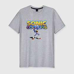 Футболка slim-fit Sonic colors - Hedgehog, цвет: меланж