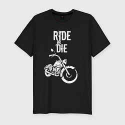 Футболка slim-fit Ride or Die винтаж, цвет: черный