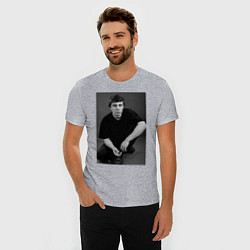 Футболка slim-fit Актёр Сергей Бодров-младший, цвет: меланж — фото 2