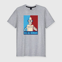 Мужская slim-футболка Bender Futurama