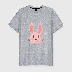 Футболка slim-fit Pink - Rabbit, цвет: меланж