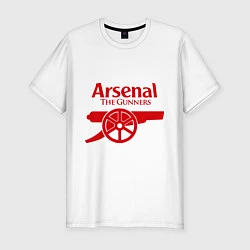 Футболка slim-fit Arsenal: The gunners, цвет: белый