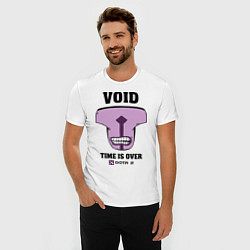 Футболка slim-fit Void: Time is over, цвет: белый — фото 2