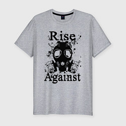 Футболка slim-fit Rise Against rock, цвет: меланж