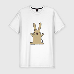 Футболка slim-fit Rabbit - Smile, цвет: белый