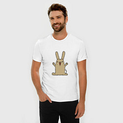 Футболка slim-fit Rabbit - Smile, цвет: белый — фото 2