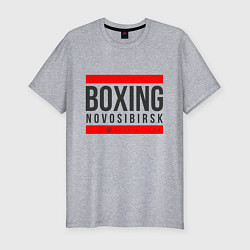 Футболка slim-fit Novosibirsk boxing team, цвет: меланж