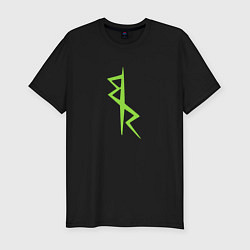 Футболка slim-fit Cyberpunk - Команда Дэвида, цвет: черный