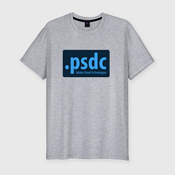 Футболка slim-fit Adobe Cloud Technologies PSDC - Полный Пипец, цвет: меланж