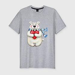 Футболка slim-fit Lovebear, цвет: меланж