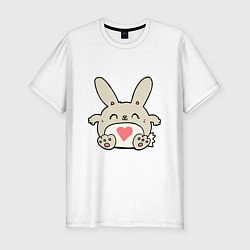 Футболка slim-fit Love Rabbit, цвет: белый