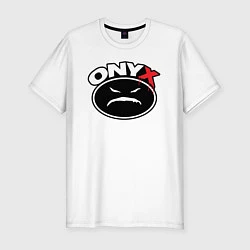 Мужская slim-футболка Onyx - black logo