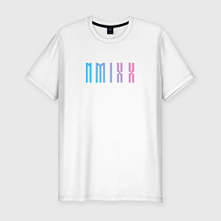 Футболка slim-fit Nmixx kpop группа, цвет: белый