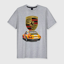 Футболка slim-fit Porsche - Motorsport - racing team, цвет: меланж