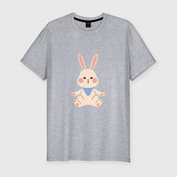 Футболка slim-fit Good bunny, цвет: меланж