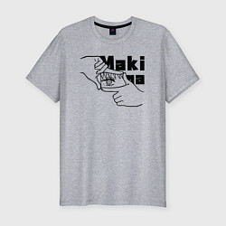 Мужская slim-футболка Глаза Макимы