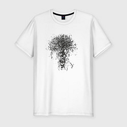 Футболка slim-fit Dead Tree, цвет: белый