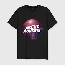 Футболка slim-fit Arctic Monkeys: space, цвет: черный