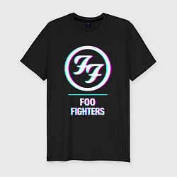 Футболка slim-fit Foo Fighters glitch rock, цвет: черный