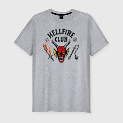 Мужская slim-футболка Hellfire сlub art