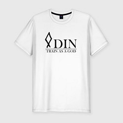 Футболка slim-fit Odin train as a God, цвет: белый