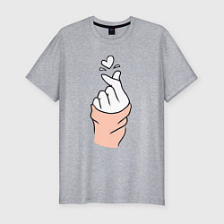 Мужская slim-футболка Hand click