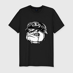 Футболка slim-fit Evil bulldog head, цвет: черный