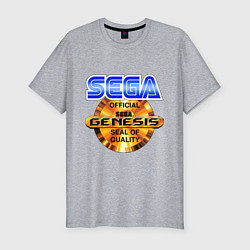 Футболка slim-fit Sega genesis medal, цвет: меланж