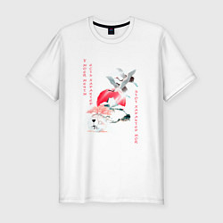 Футболка slim-fit У моей мечты есть характер, цвет: белый