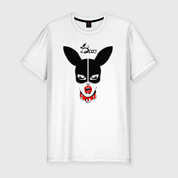Футболка slim-fit Зайка bdsm 2023, цвет: белый